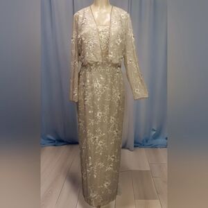 😍Absolutely Stunning Vintage Beaded Silk Montage Collection by Mon Cheri 20 Set